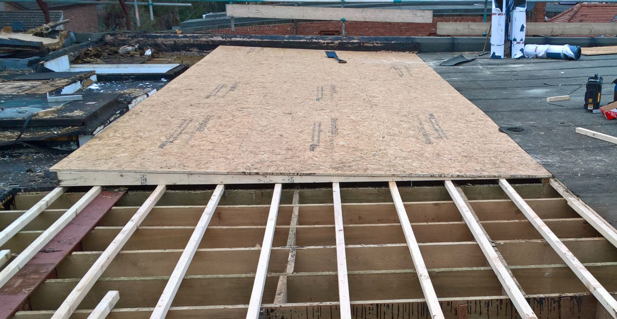 Flat roof drainage falls BBR Roofing